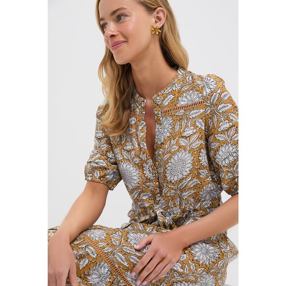 LOVE TOMAS BY EMERSON FRY Arles Satin Lucy 4 Short Sleeve Dress NWT L - Picture 7 of 7